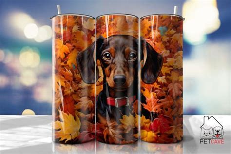 Dachshund Tumbler Wrap Graphic By Pet Cave Creative Fabrica