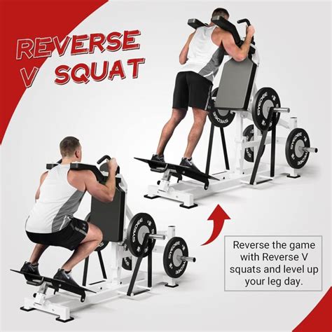 Syedee Hack Squat Machine With Band Pegs V Squat Machine