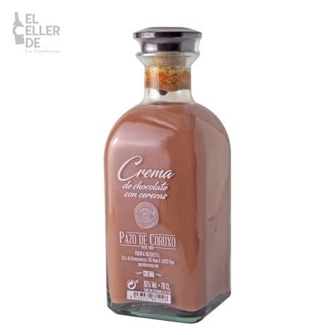 Crema De Licor De Chocolate Con Cerezas Pazo De Coruxo El Celler De