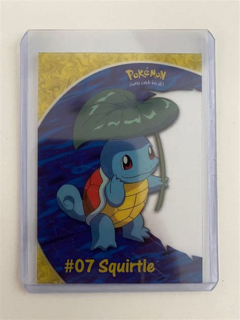 Squirtle Pokemon Korts Topps Clear Rare St K P P Tradera