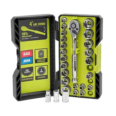 Locking Flex Head Ratchet And Bit Set 35 Piece Artofit