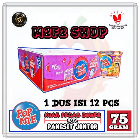 Jual POP MIE Mi Instan Cup Kuah Pedas Pedes Dower Pangsit Jontor