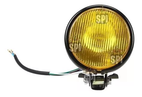 Farol Preto Harley Amarelo Davidson Motos Custom Chopper Parcelamento