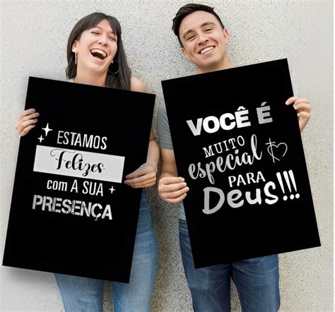 Kit 2 Placas De Boas Vindas Para Culto Igreja 40x60cm Elo7