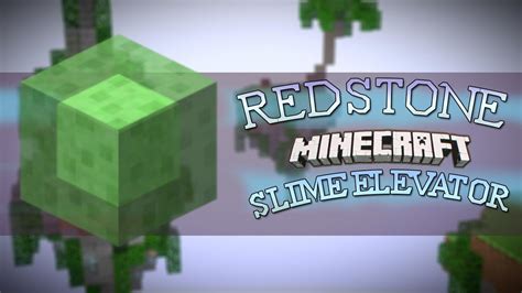 Redstone Slimeblock Elevator Tutorial Minecraft Youtube