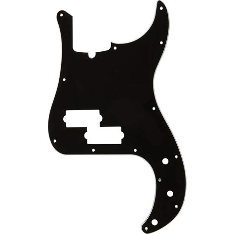 Fender Hole Standard P Bass Pickguard Black Woodwind Brasswind