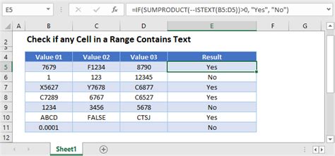 Check If Any Cell In A Range Contains Text Excel Google Sheets