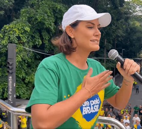 Agora Michelle Bolsonaro Discursa Em Ato Na Paulista Veja VÍdeo Tv Florida Usa