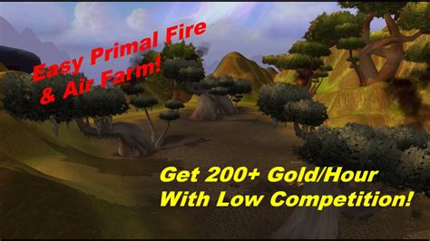 Farming Hours Of Primals At The Elemental Plateau In Nagrand Wow