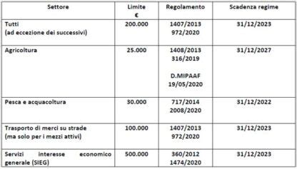 Regola de minimis novità dal 2024 Commercialista Telematico