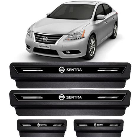 Soleira Porta Platinum Nissan Sentra Preto Submarino