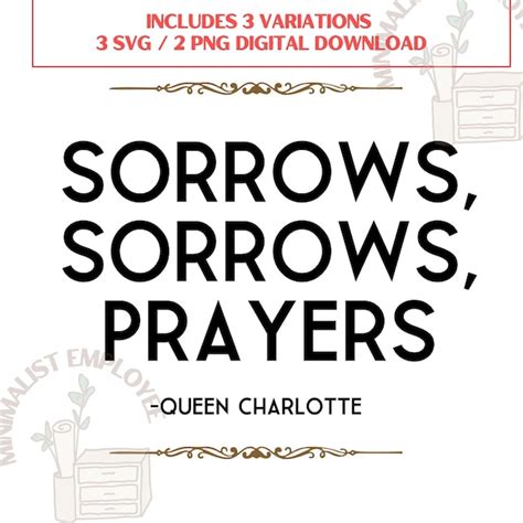 Sorrows Sorrows Prayers Etsy