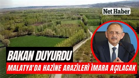 Malatya da hazine arazileri imara açılacak