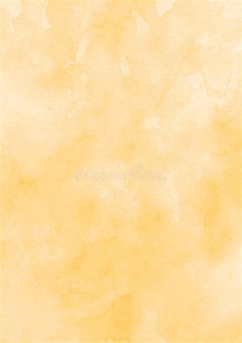 Fundo Amarelo Do Papel Da Textura Da Aquarela Da Tinta Foto De Stock