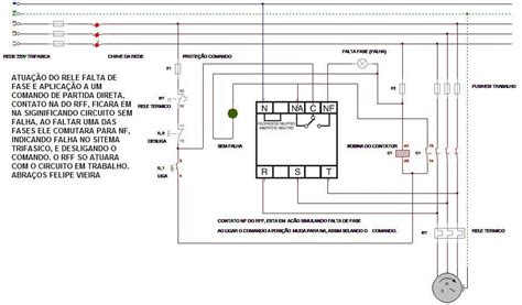 Atuação do relé falta de fase Motor generator Electricity Motor