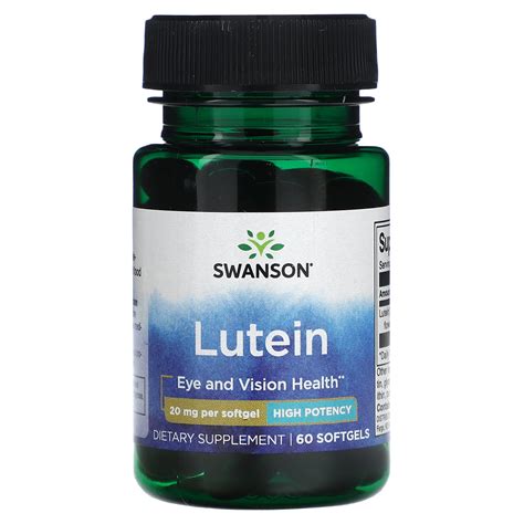 Swanson Lutein High Potency Mg Softgels