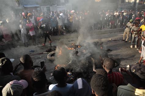 Vigilante mob burns gang members alive in the streets of Haiti