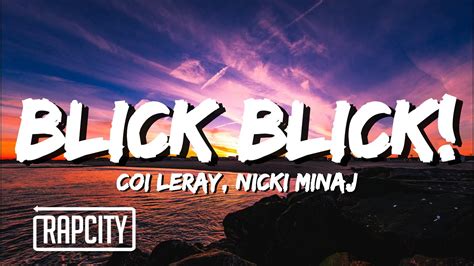 Coi Leray Nicki Minaj Blick Blick Lyrics Youtube