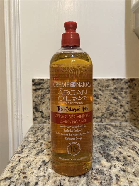 Creme Of Nature Argan Oil Apple Cider Vinegar Clarifying Rinse Cck Beauty Supply