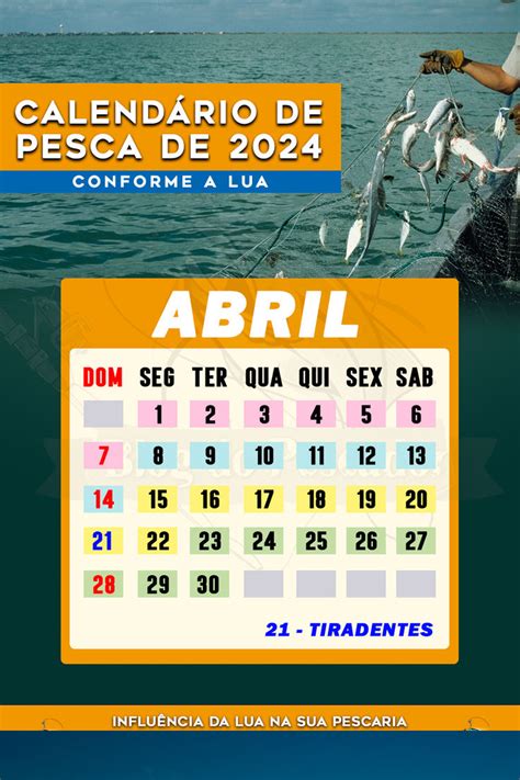 Calendário de Pesca 2024 Abril in 2024