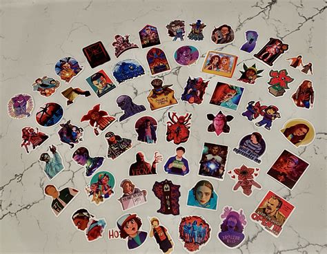 Stranger Things Sticker Pack 50pcs Unique Fan Collection Perfect T