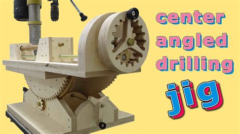 Center Angled Drilling Jig Diy Woodworking Jig Youtube