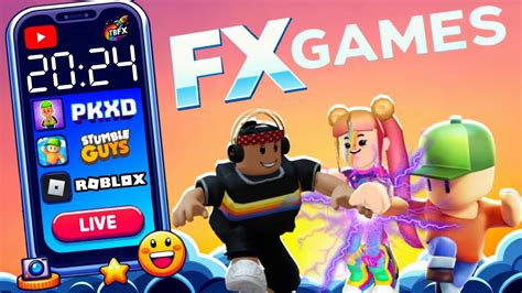 Live Divertida Fx Games Jogando Roblox Pk Xd E Stumble Guys