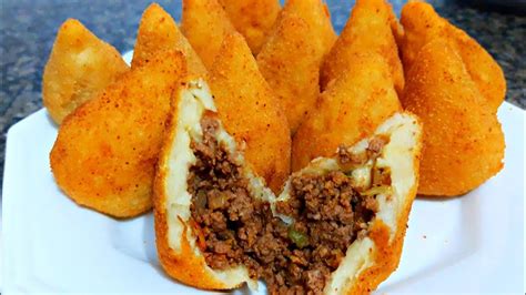 Coxinha De Carne Moida Coxinha Simples Youtube