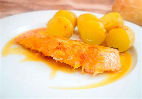 Receta de Salmón Glaseado con Miel y Naranja