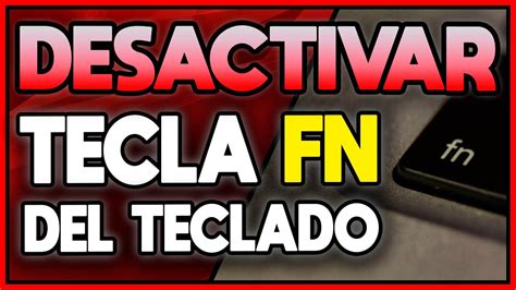 Guía paso a paso Cómo activar la función FN del teclado Sencillo y