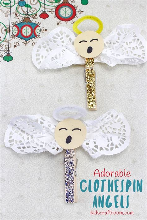 Adorable Clothespin Angels | Angel crafts, Clothes pin crafts, Crafts ...