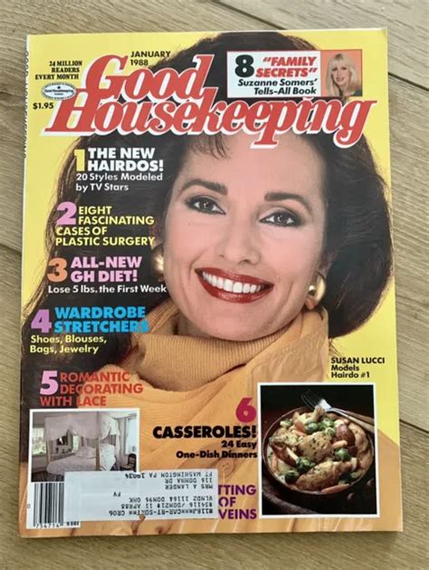 1988 January Good Housekeeping Magazine Susan Lucci Front Cover E