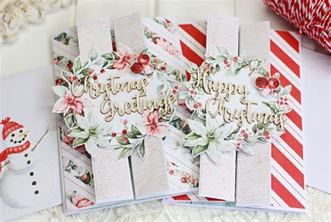 How To Make Mintay Double Gate Fold Christmas Cards Christmas Card