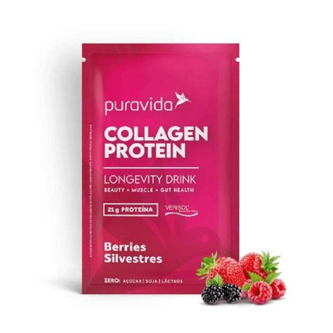 Collagen Protein Sach Pura Vida Corpo Vida Suplementos