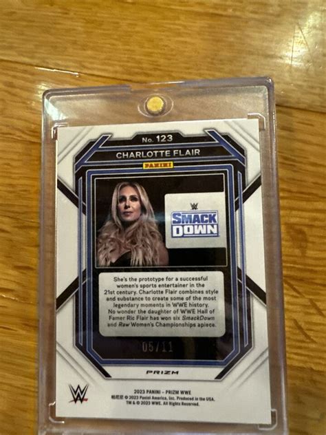 2023 WWE Prizm Charlotte Flair Blue Shimmer 05 11 EBay