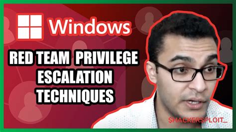 Windows Privilege Escalation Techniques Red Team Series 8 13 YouTube