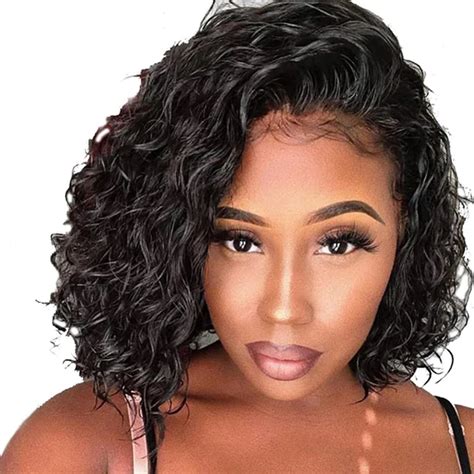 Venvee Short X Full Lace Front Human Hair Wigs For Women Short Bob