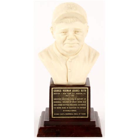 Vintage Babe Ruth Hall Of Fame Bust Figurine Pristine Auction