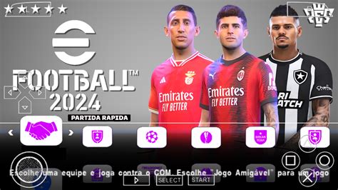 Efootball Pes Ppsspp Brasileir O E Europeus Atualizado No Rumo