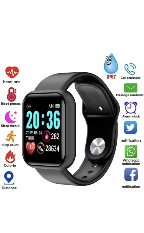 Sport Smart Watch Bracelet Heart Rate Blood Pressure Fitness Tracker