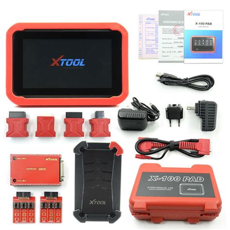 Original Xtool X 100 Pad Tablet Key Programmer With Eeprom Adapter