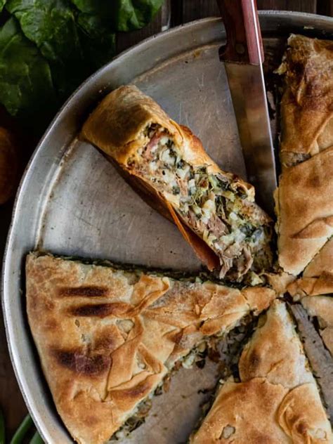 Authentic Greek Chicken Pie Recipe With Homemade Phyllo Kotopita