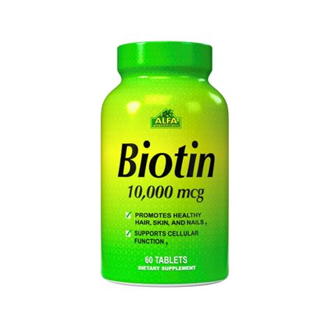 Biotin 10 000Mcg X 60 Tabletas Alfa Farmadon La Farmacia De La Esquina