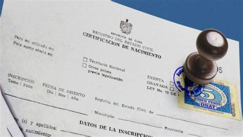 Certificado Literal De Nacimiento En Cuba Tramites Judiciales