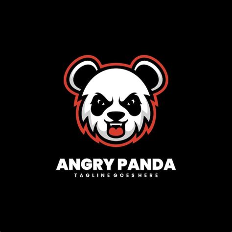 Premium Vector Free Vector Angry Panda Mascot Design