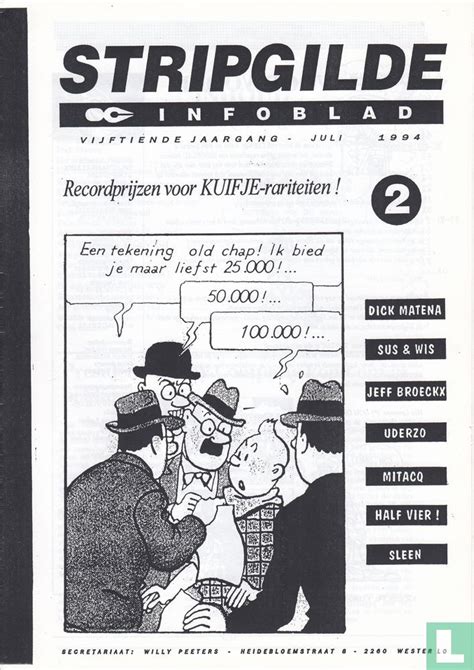 Stripgilde Infoblad 2 1994 Stripgilde Infoblad Tijdschrift LastDodo