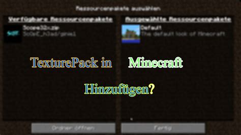 How Do You Put A Texturepack In Minecraft Tutorial YouTube