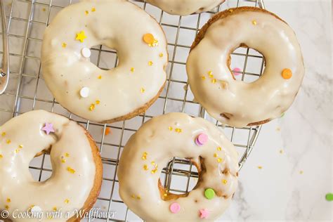 Apple Cider Doughnuts with Maple Glaze