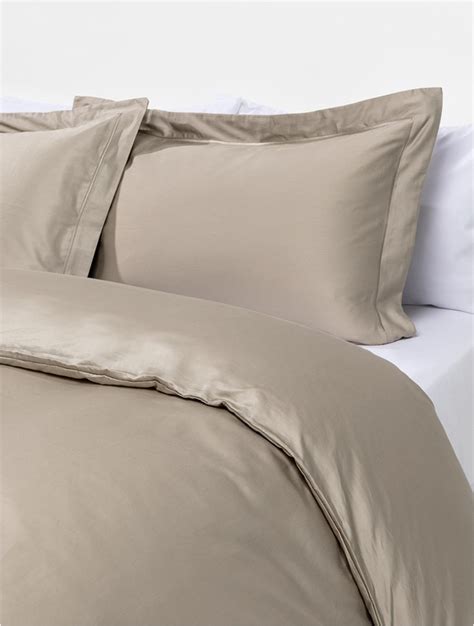 Myrunway Shop W Collection Stone 400tc Egyptian Cotton Oxford Duvet