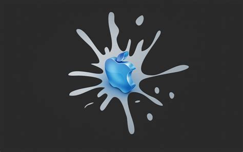 Blue Apple Logo Hd Wallpaper Wallpaper Flare